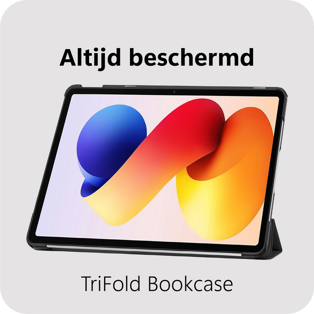 Xiaomi Redmi Pad 2 Pro - TriFold Smart Book Case - Black