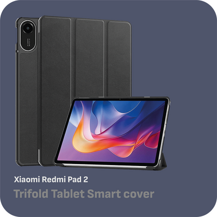 Xiaomi Redmi Pad 2 11" - TriFold Smart Book Case - Black