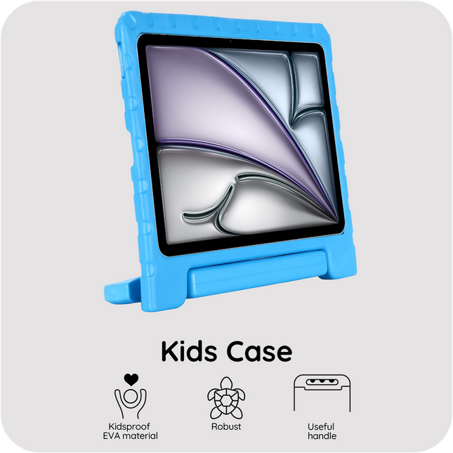 iPad Air 11 (M4 2026 / M3 2025 / M2 2024) - Kids Case Classic - Blue