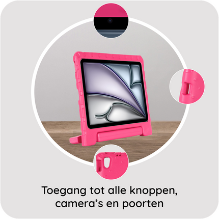 iPad Air 11 (M4 2026 / M3 2025 / M2 2024) - Kids Case Classic - Pink