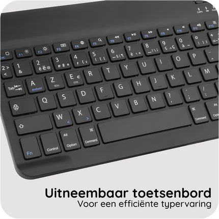 iPad Air 11 (M4 2026 / M3 2025 / M2 2024) - Premium Bluetooth Keyboard Cover Azerty
