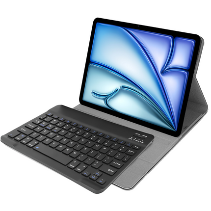 iPad Air 11 (M4 2026 / M3 2025 / M2 2024) - Premium Bluetooth Keyboard Cover Qwerty