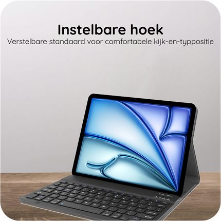 iPad Air 11 (M4 2026 / M3 2025 / M2 2024) - Premium Bluetooth Keyboard Cover Qwerty