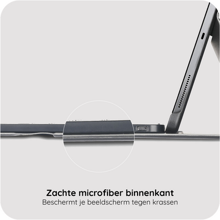 iPad Air 13 (M4 2026 / M3 2025 / M2 2024) - Premium Bluetooth Keyboard Cover Qwerty