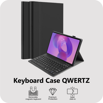 Lenovo Idea Tab Plus - Premium Bluetooth Keyboard Cover Qwertz