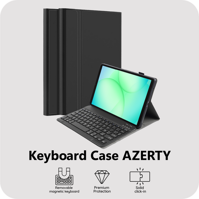 Samsung Galaxy Tab A11 Plus - Premium Bluetooth Keyboard Cover Azerty