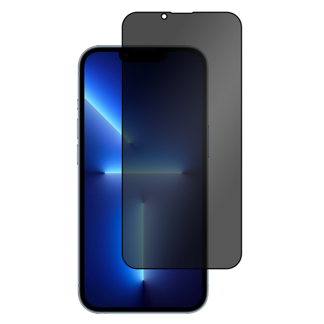iPhone 13/13 Pro - Privacy Screenprotector Tempered Glass
