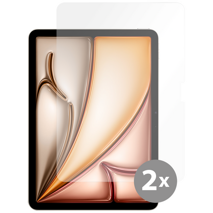 iPad Air 11 (M4 2026 / M3 2025 / M2 2024) - Screenprotector Tempered Glass - Clear - 2 Pack