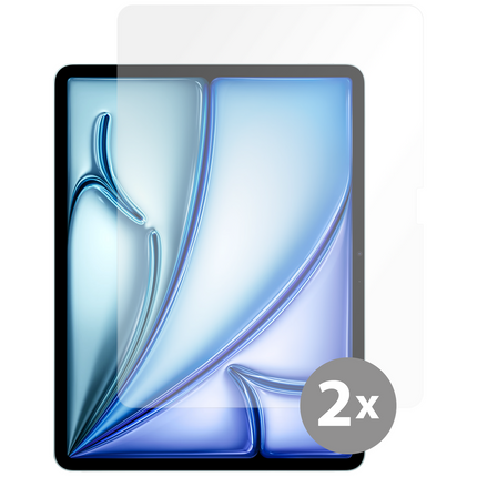 iPad Air 13 (M4 2026 / M3 2025 / M2 2024) - Screenprotector Tempered Glass - Clear - 2 Pack