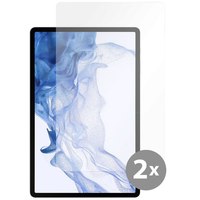 Samsung Galaxy Tab S8 - Screenprotector Tempered Glass 2 pack - Clear