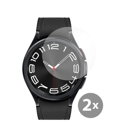 Samsung Galaxy Watch6 Classic 43mm - 2 pack - Screenprotector Tempered Glass