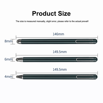 Universal Touchscreen Stylus Pen 6mm Tip - Black