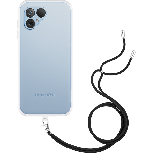 Lanyard Case - Fairphone 5 - Soft TPU Protective Cover with Necklace - Clear