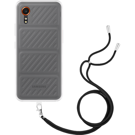 Lanyard Case - Samsung Galaxy Xcover7 - Soft TPU Protective Cover with Necklace - Clear