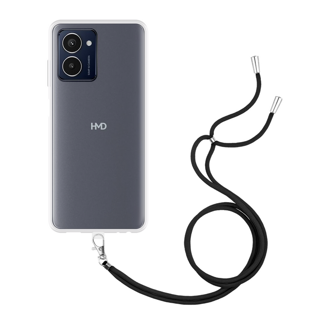 Lanyard Case - HMD Pulse Pro - Soft TPU Protective Cover with Necklace - Clear