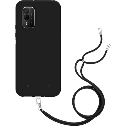 Lanyard Case - HMD XR21 - Soft TPU Protective Cover with Necklace - Black