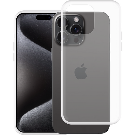 Lanyard Case - iPhone 15 Pro Max - Soft TPU Protective Cover with Necklace - Clear