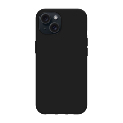 Lanyard Case - iPhone 15 - Soft TPU Protective Cover with Necklace - Black