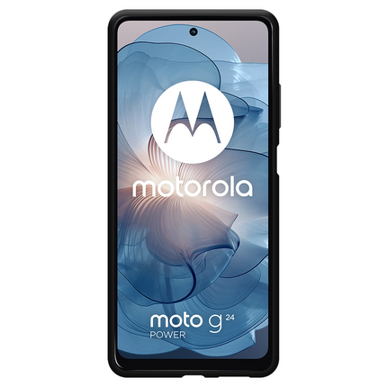 Lanyard Case - Motorola Moto E14 - Soft TPU Protective Cover with Necklace - Black