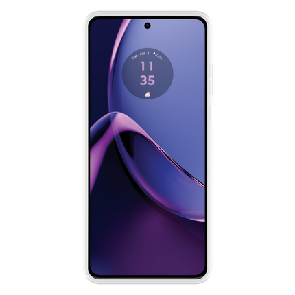Lanyard Case - Motorola Moto G84 (5G) - Soft TPU Protective Cover with Necklace - Clear