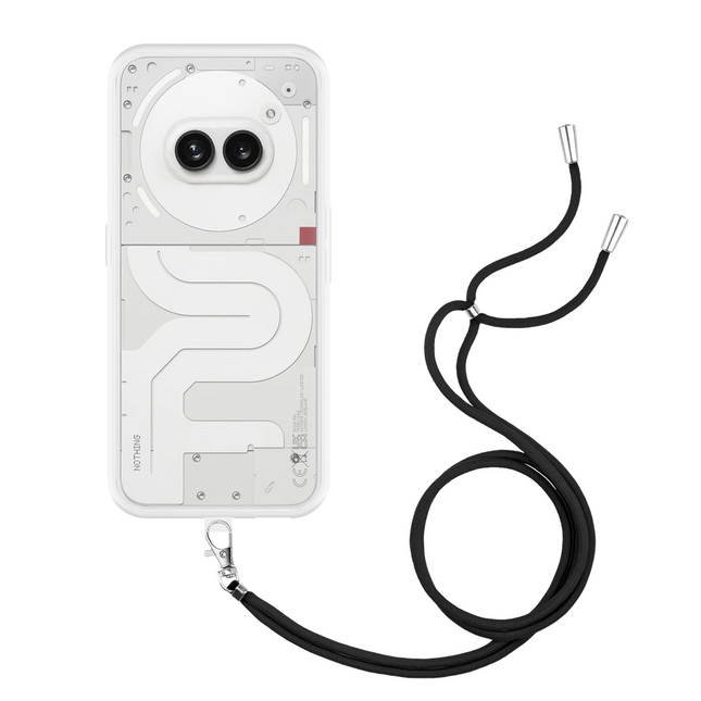 Lanyard Case - Nothing Phone (2a) / (2a) Plus - Soft TPU Protective Cover with Necklace - Clear