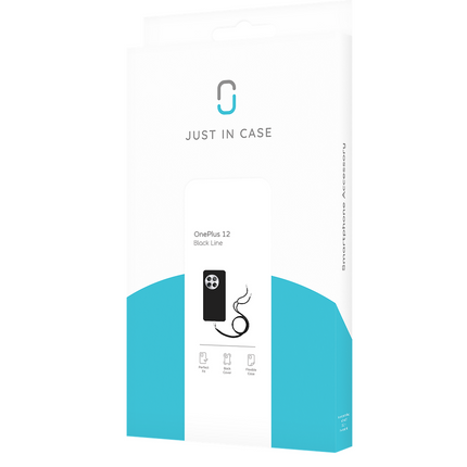 Lanyard Case - OnePlus 12 - Soft TPU Protective Cover with Necklace - Black