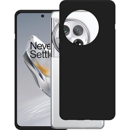 Lanyard Case - OnePlus 12 - Soft TPU Protective Cover with Necklace - Black