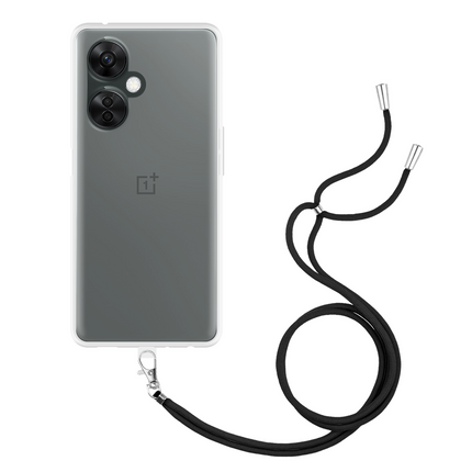 Lanyard Case - OnePlus Nord CE 3 Lite (5G) - Soft TPU Protective Cover with Necklace - Clear