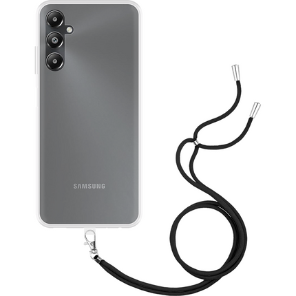 Lanyard Case - Samsung Galaxy A05s - Soft TPU Protective Cover with Necklace - Clear