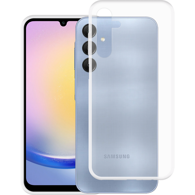 Lanyard Case - Samsung Galaxy A25 - Soft TPU Protective Cover with Necklace - Clear