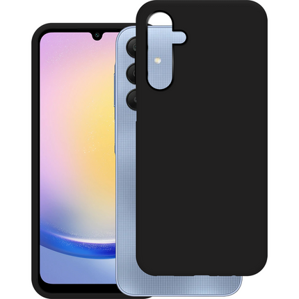 Lanyard Case - Samsung Galaxy A25 - Soft TPU Protective Cover with Necklace - Black