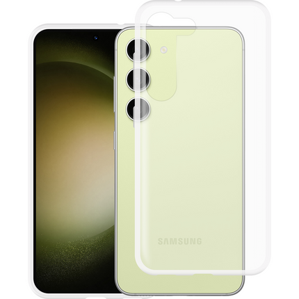 Lanyard Case - Samsung Galaxy S23 - Soft TPU Protective Cover with Necklace - Clear