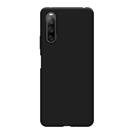 Lanyard Case - Sony Xperia 10 IV - Soft TPU Protective Cover with Necklace - Black