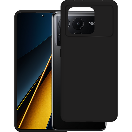 Lanyard Case - Xiaomi Poco X6 Pro - Soft TPU Protective Cover with Necklace - Black