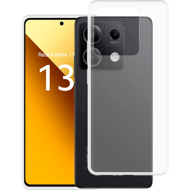Lanyard Case - Xiaomi Redmi Note 13 (5G) - Soft TPU Protective Cover with Necklace - Clear