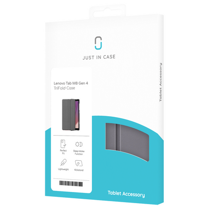 Lenovo Tab M8 Gen 4 - TriFold Smart Book Case - Grey