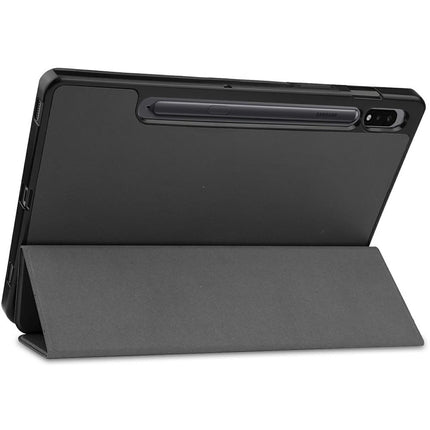 Samsung Galaxy Tab S8 Ultra - TriFold Smart Book Case Pen Slot - Black