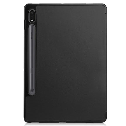 Samsung Galaxy Tab S8 Ultra - TriFold Smart Book Case Pen Slot - Black