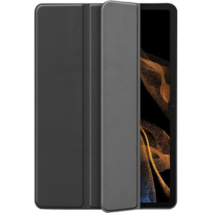 Samsung Galaxy Tab S8 Ultra - TriFold Smart Book Case Pen Slot - Black