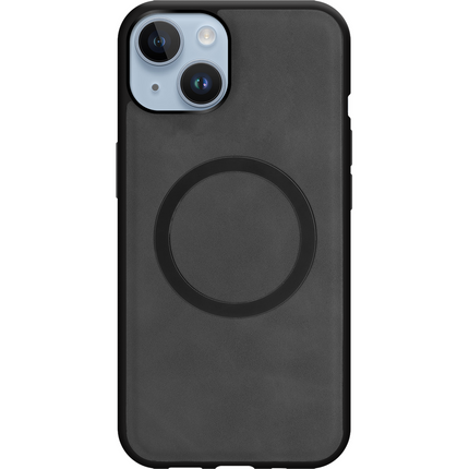 PrimeWallet SnapOn Case - iPhone 14 - Detachable PU leather Wallet Case - (compatible with MagSafe) - Black