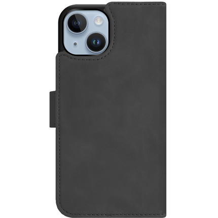 PrimeWallet SnapOn Case - iPhone 14 Plus - Detachable PU leather Wallet Case - (compatible with MagSafe) - Black