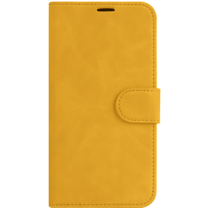 PrimeWallet SnapOn Case - iPhone 15 - Detachable PU leather Wallet Case - (compatible with MagSafe) - Yellow