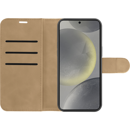 PrimeWallet SnapOn Case - Samsung Galaxy S24 - Detachable PU leather Wallet Case - (compatible with MagSafe) - Taupe
