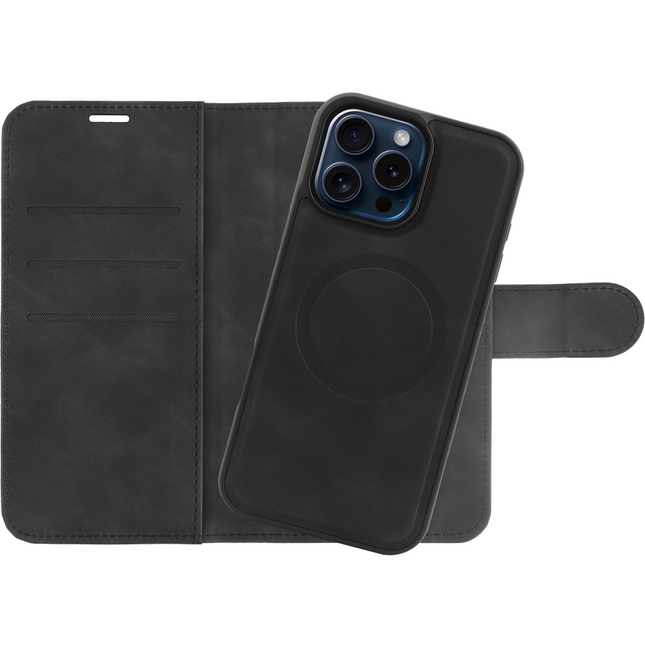 PrimeWallet SnapOn Case iPhone 16 Pro Max hoesje in Black, vooraanzicht | Casebump