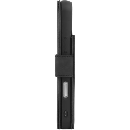 PrimeWallet SnapOn Case - iPhone 16 Pro Max - Detachable PU leather Wallet Case - (compatible with MagSafe) - Black
