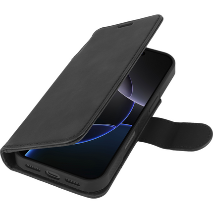 PrimeWallet SnapOn Case - iPhone 17 Pro Max - Detachable PU leather Wallet Case - (compatible with MagSafe) - Black