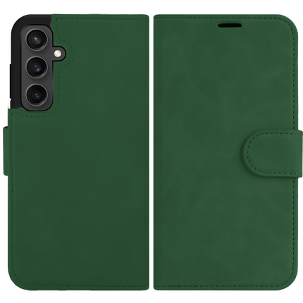 PrimeWallet SnapOn Case - Samsung Galaxy A15 (4G/5G) - Detachable PU leather Wallet Case - Green