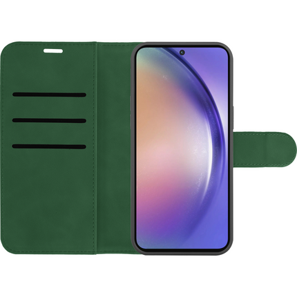 PrimeWallet SnapOn Case - Samsung Galaxy A15 (4G/5G) - Detachable PU leather Wallet Case - Green