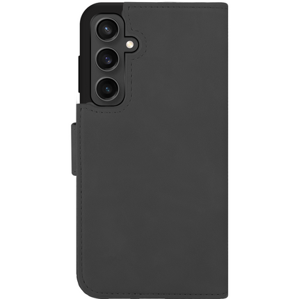 PrimeWallet SnapOn Case - Samsung Galaxy A15 (4G/5G) - Detachable PU leather Wallet Case - Black
