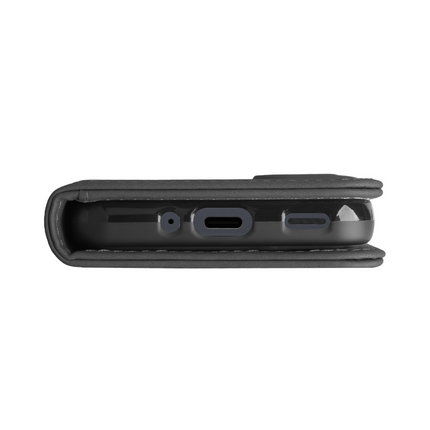 PrimeWallet SnapOn Case - Samsung Galaxy A16 - Detachable PU leather Wallet Case - Black